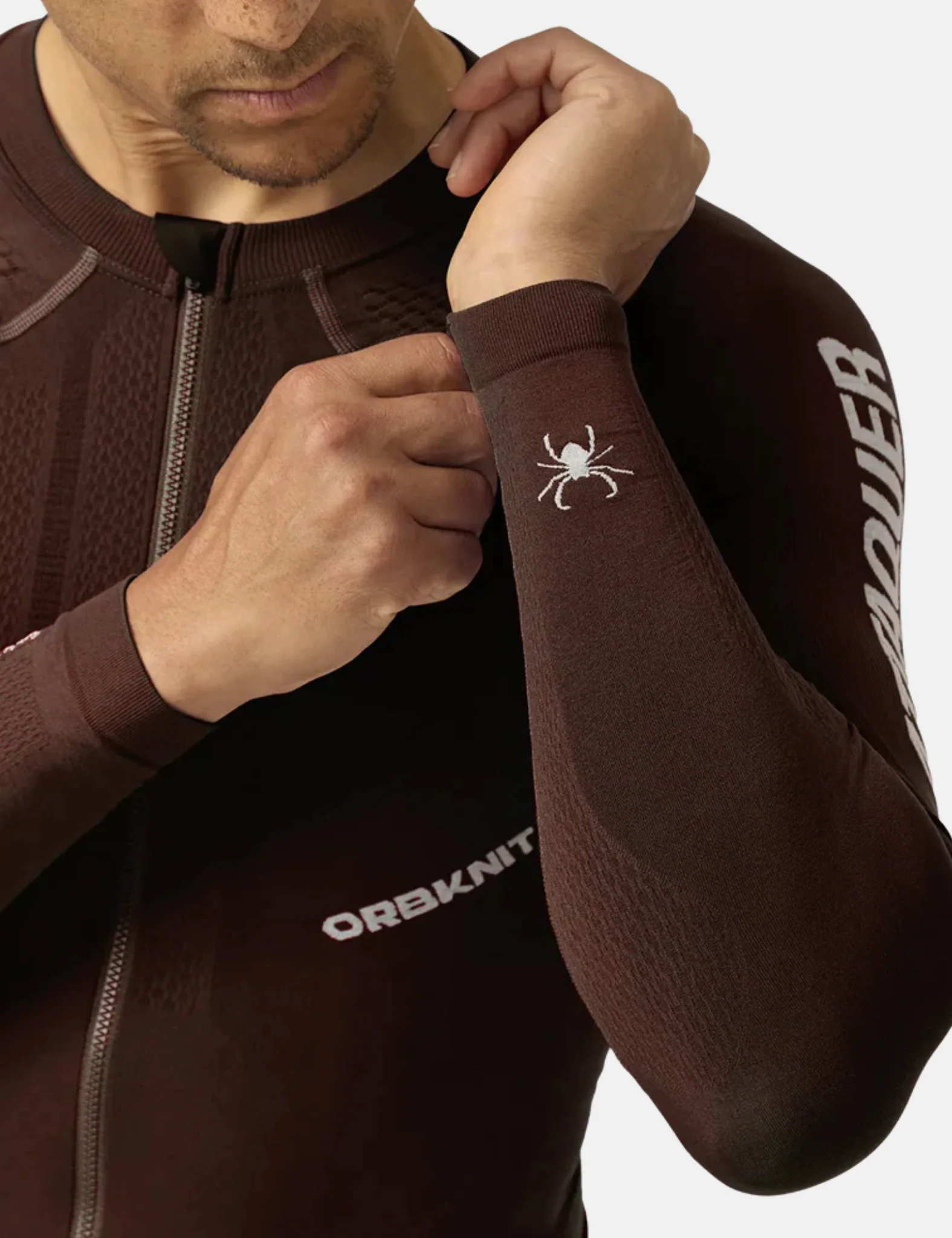 Attaquer OrbKnit Race Jersey Long Sleeve - Brown - Image 2