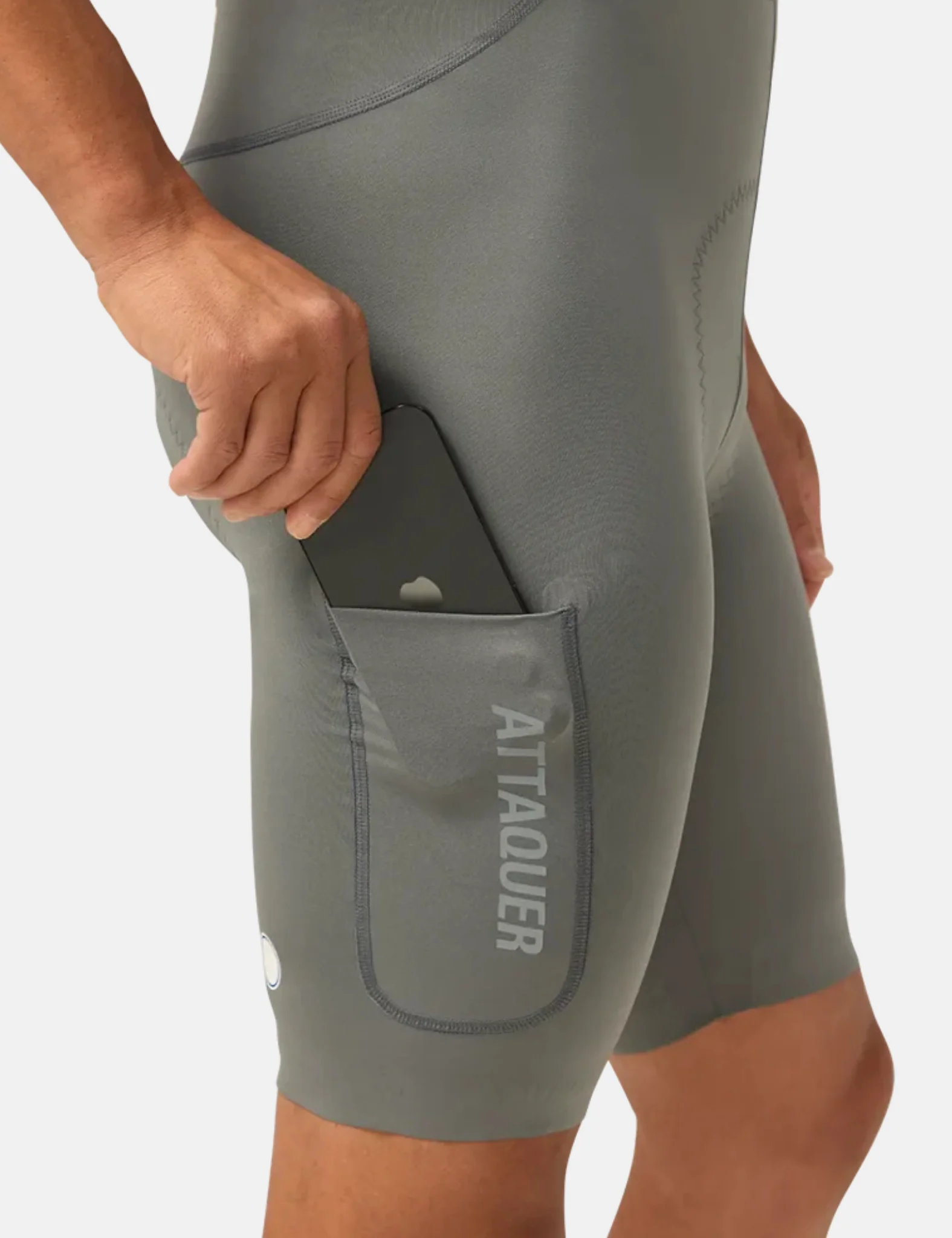Attaquer Race Cargo Bib Short - Anthracite Grey - Image 2
