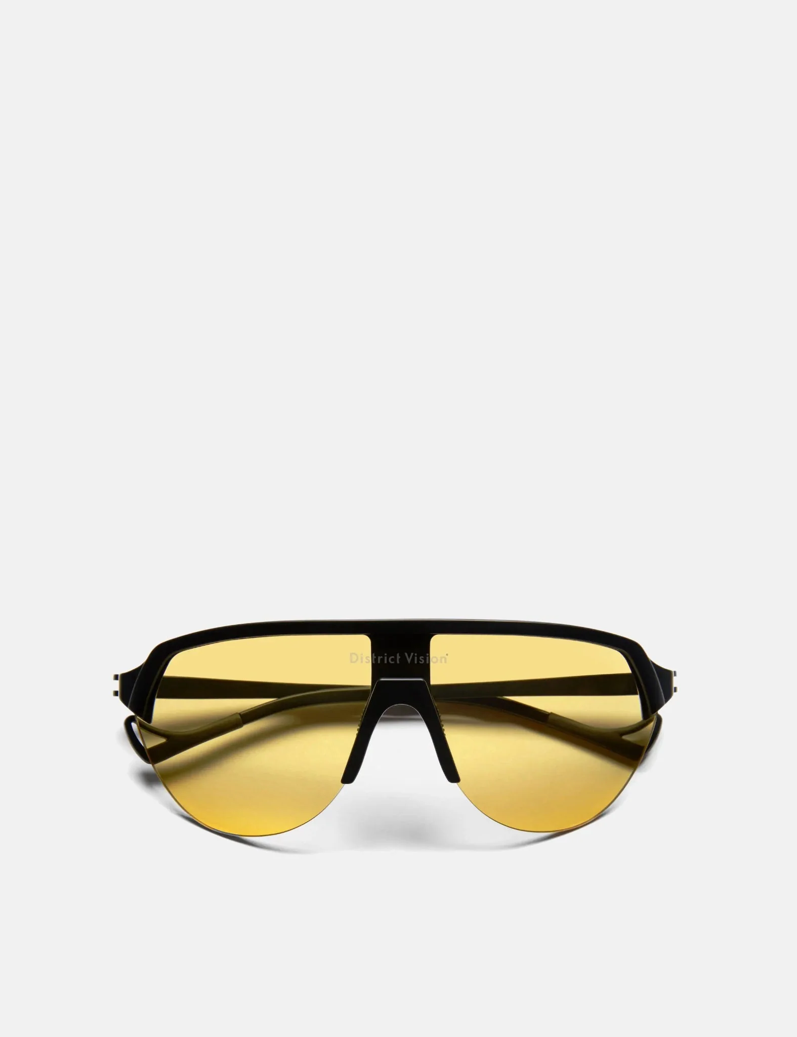 District Vision Nagata Speed Blade Sunglasses - Black/D+ Yellow