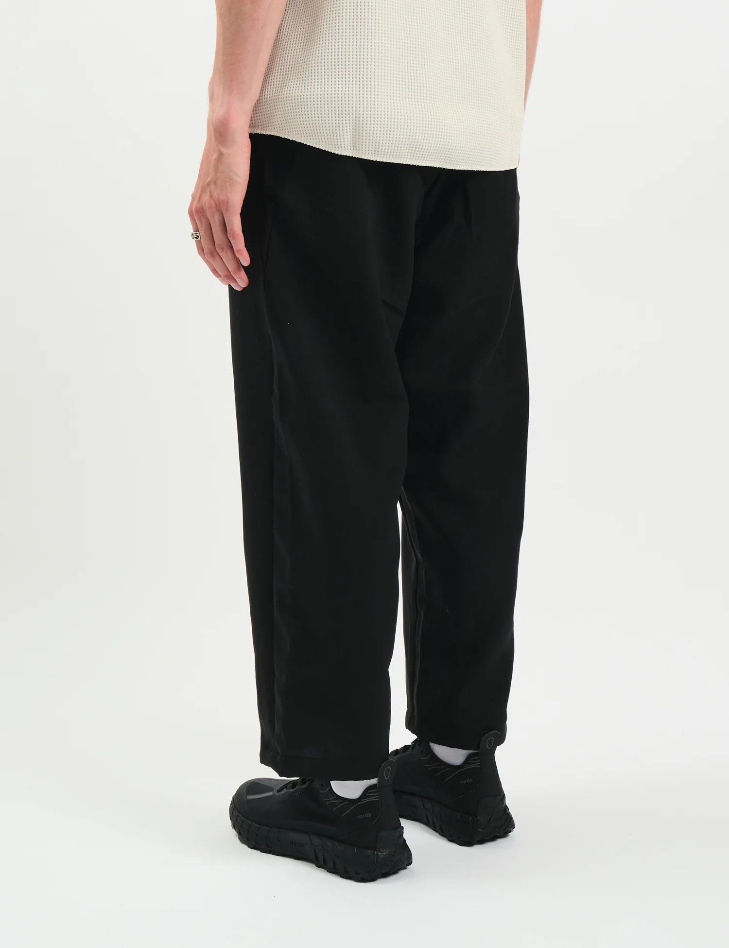 Goldwin Wide Leg Easy Pants - Black - Image 5