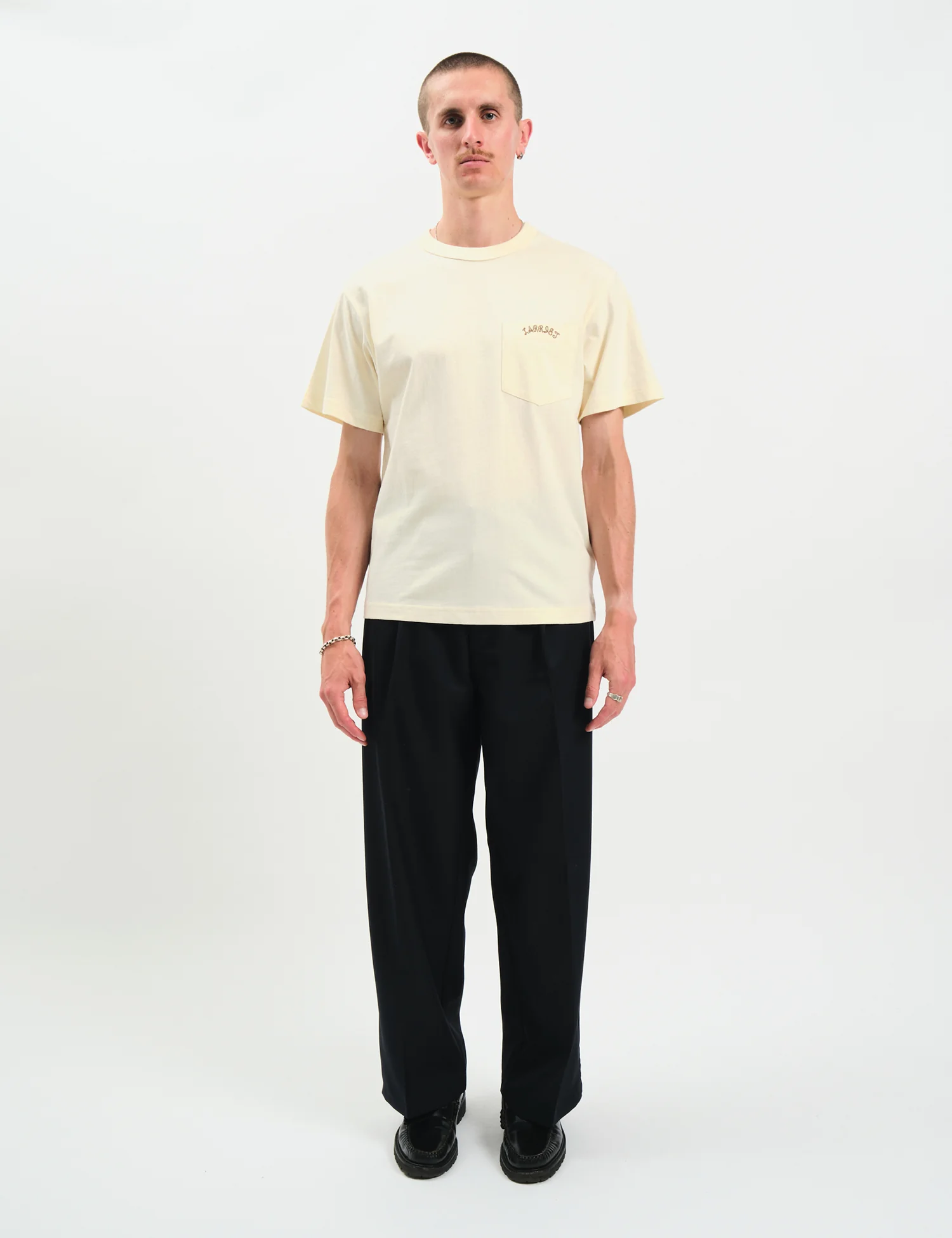 Larriet Lasso Pocket T-Shirt - Cream - Image 3