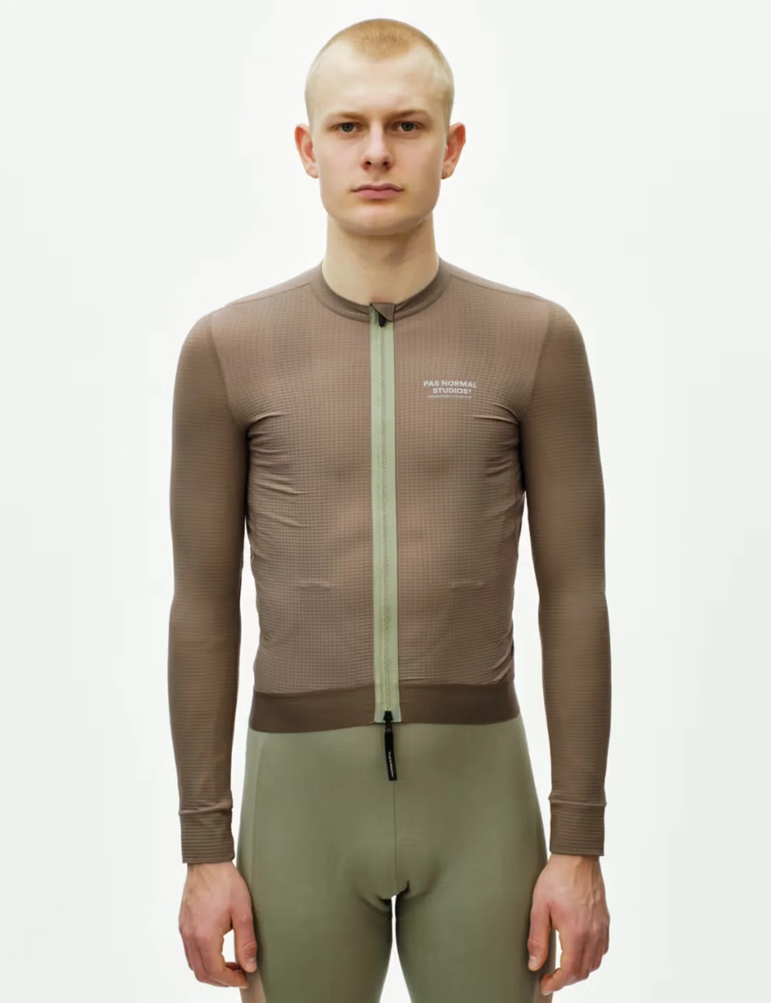 Pas Normal Studios Escapism Long Sleeve Jersey - Stone Brown