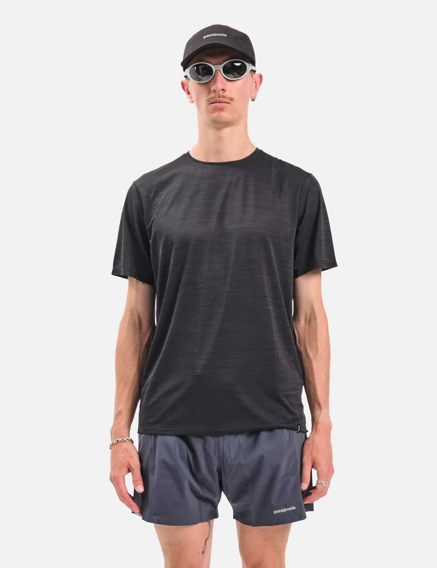 Patagonia Cap Cool Ultra T-Shirt - Black/Forge Grey X-Dye