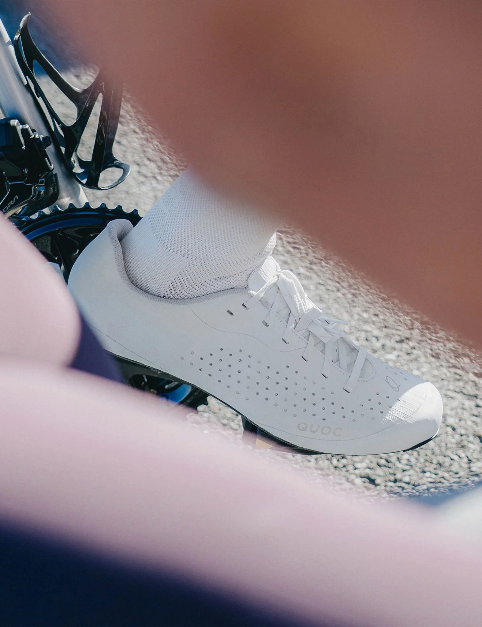 QUOC M Pro Lace Cycling Shoes - White - Image 2