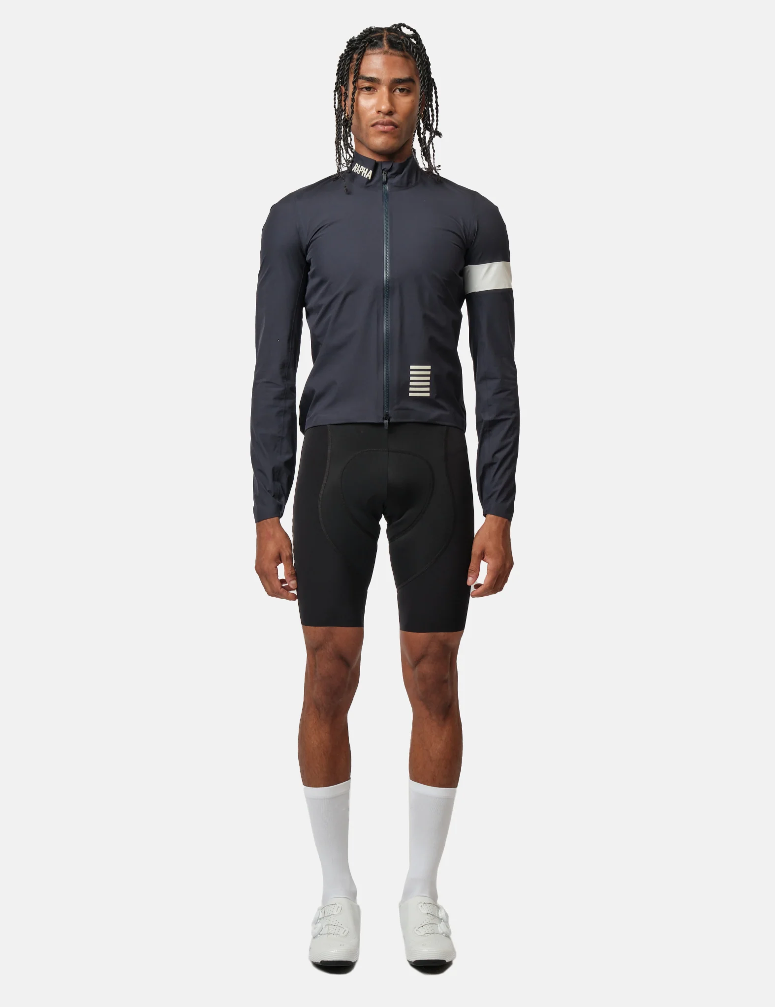 Rapha Men's Pro Team GORE-TEX Rain Jacket - Dark Navy Blue/White - Image 2