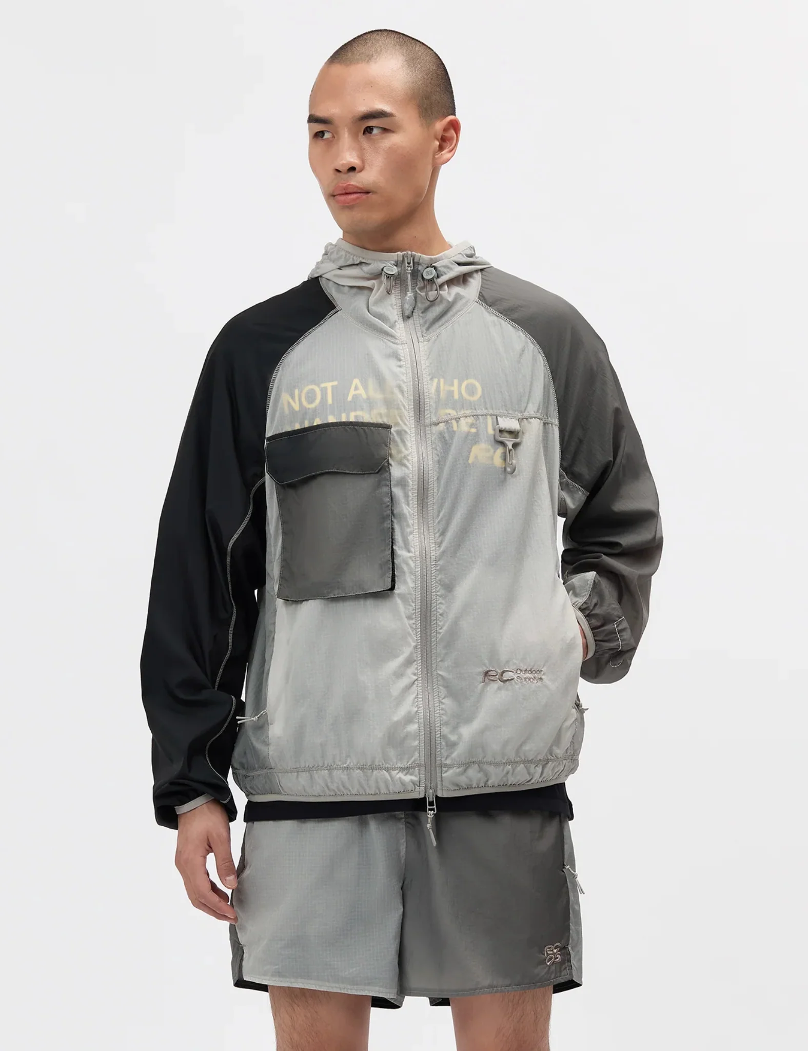 RCOS Griffith Running Jacket - Fog Grey Gradient