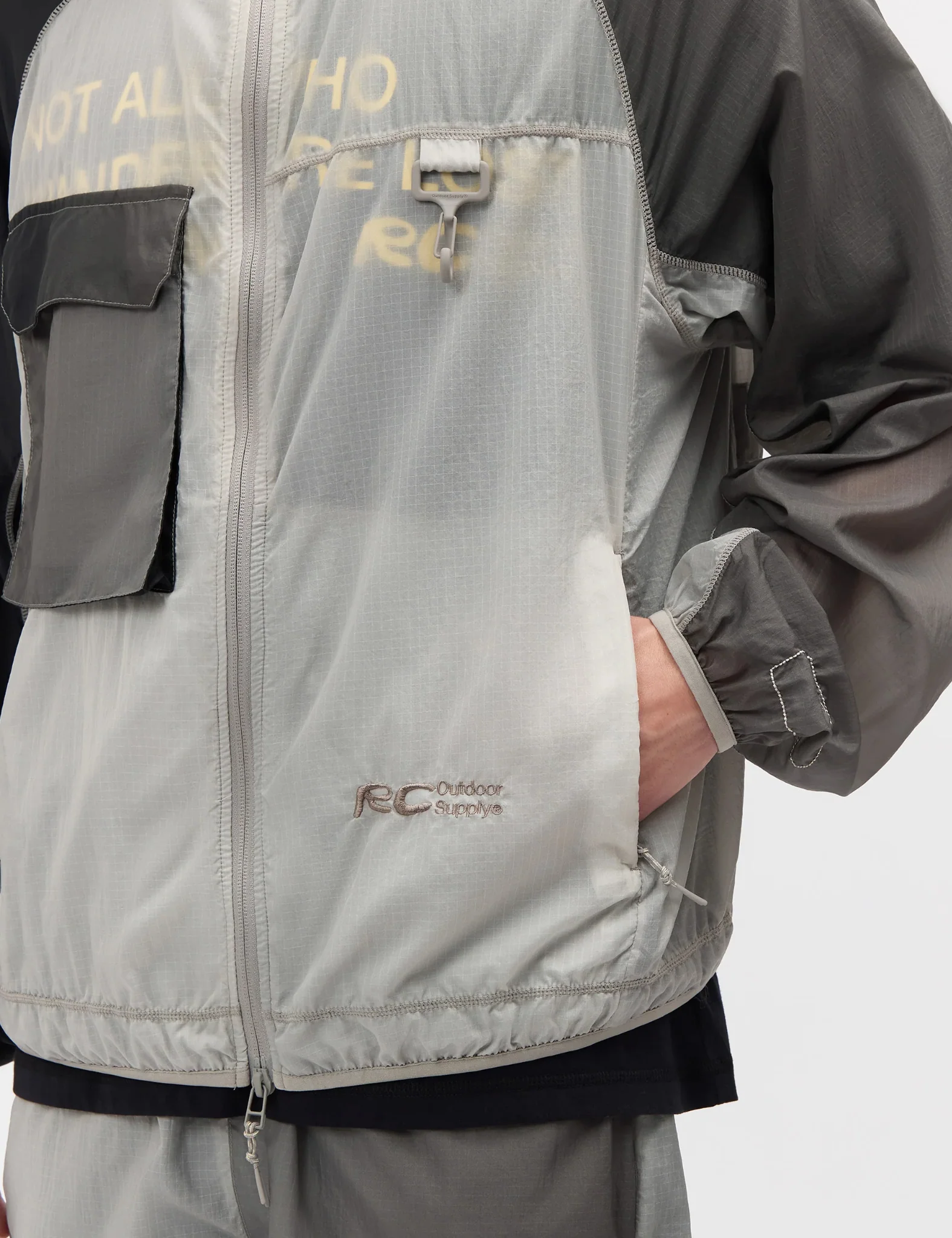 RCOS Griffith Running Jacket - Fog Grey Gradient - Image 2