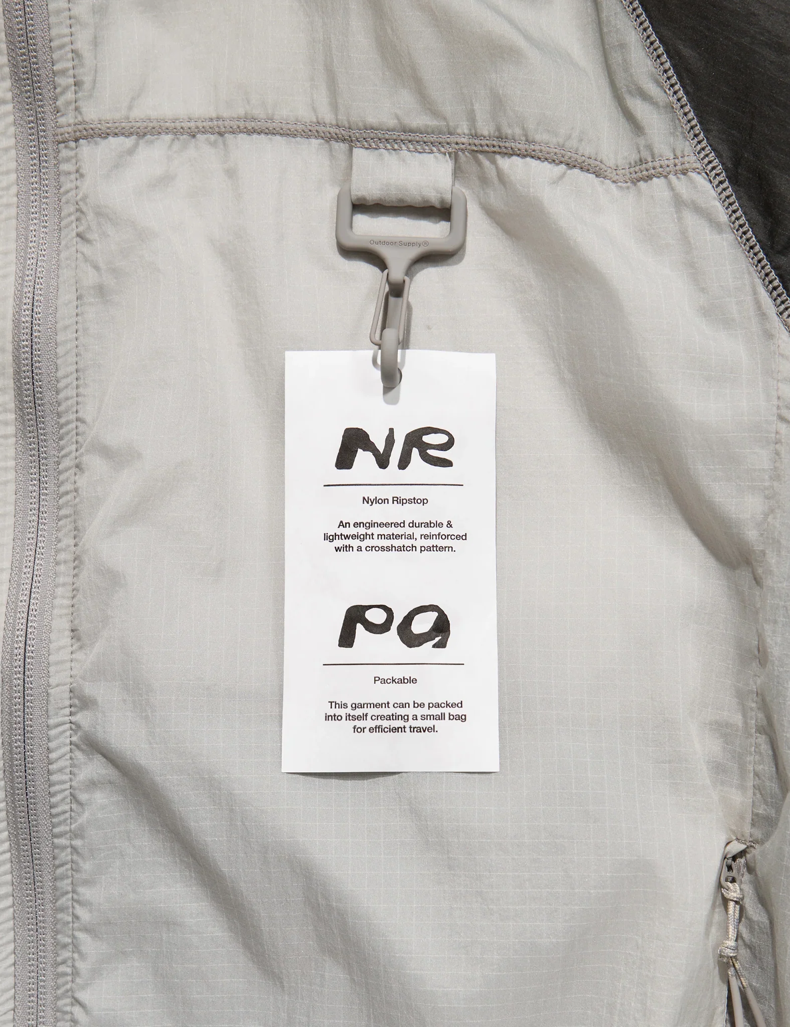 RCOS Griffith Running Jacket - Fog Grey Gradient - Image 3