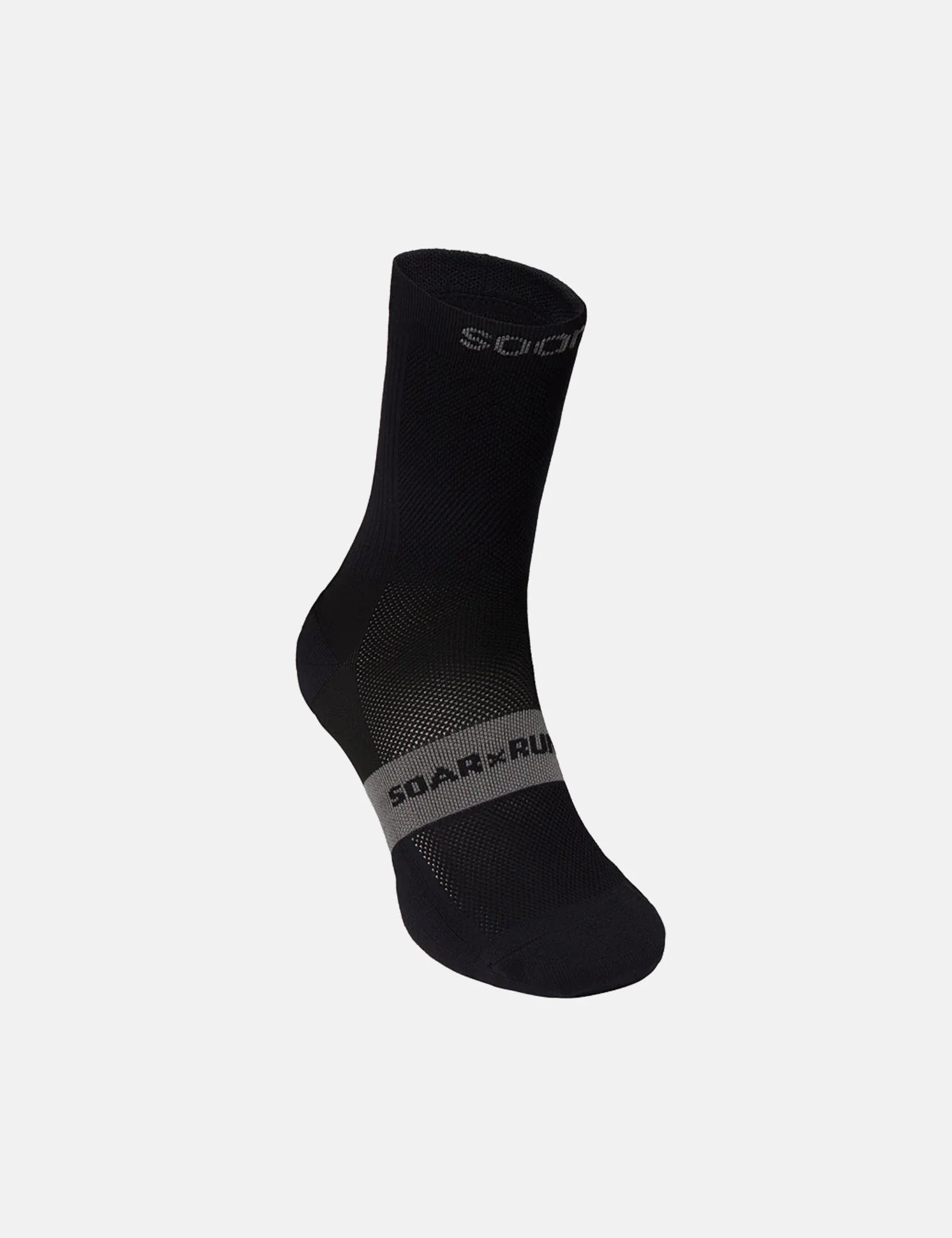 Soar Running Crew Socks - Black